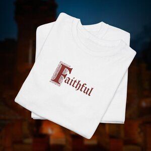 The Traitors Reality TV Show Fan Graphic Tee White Gothic Font